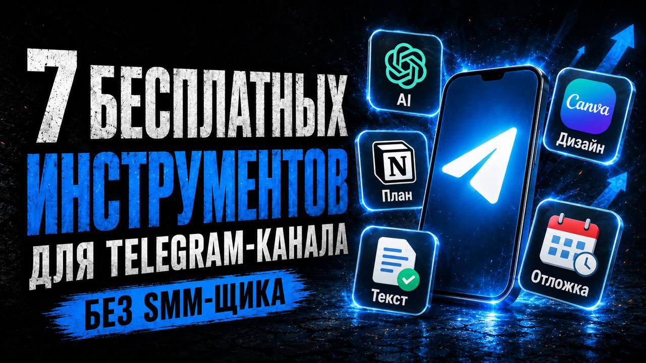 Семь инструментов для ведения Telegram-канала без SMM-специалиста
